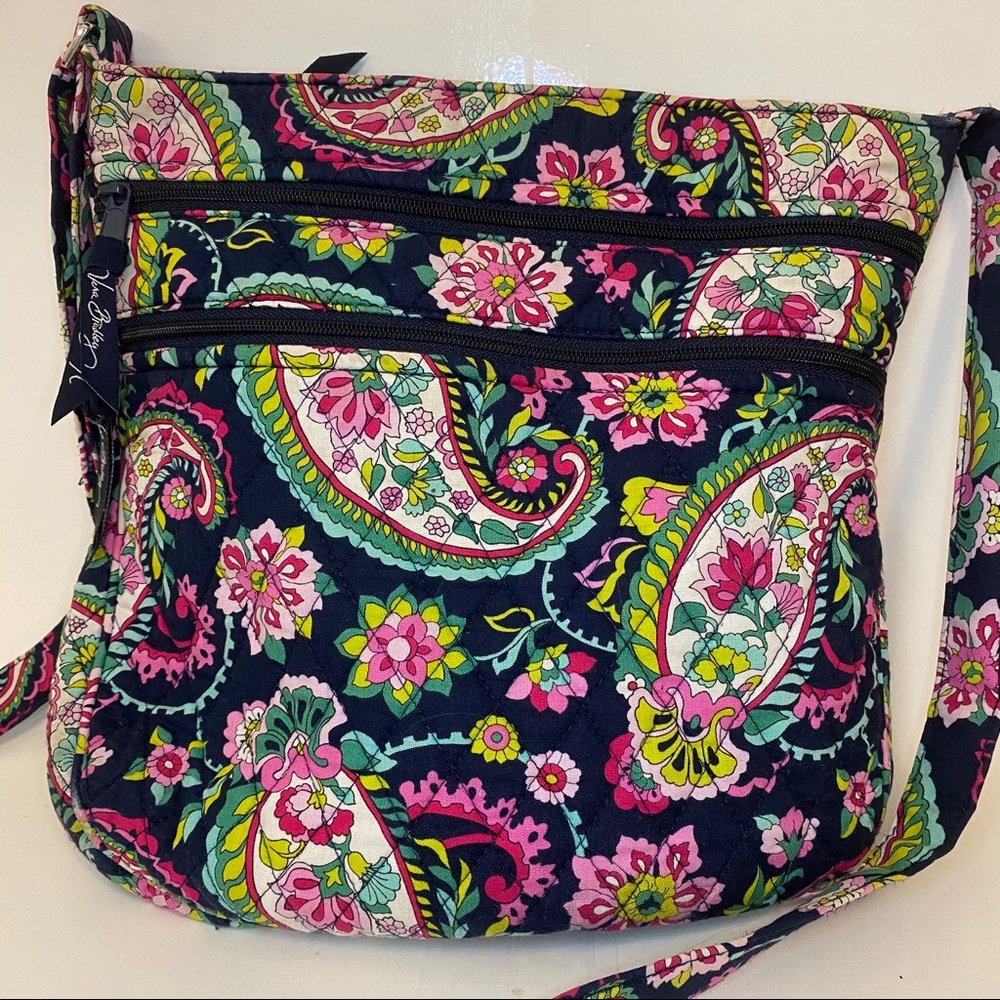 Vera Bradley Paisley Triple Zip HipsterBag